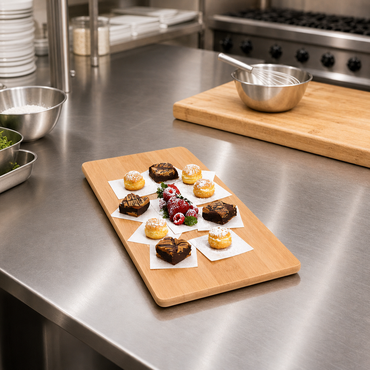 Product image #2 for American Metalcraft 18-1/4 x 9 Inch Rectangular Flat Bamboo Platter