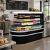 Thumbnail image #2 for Turbo Air 48-Inch Open Curved Island Display Self-Serve Refrigerated Merchandiser, 23.2 Cu. Ft., Self-Contained