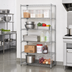 Thumbnail image #2 for Quantum 48 in. W x 30 in. D x 63 in. H 5-Shelf 304 Stainless Steel Stationary Wire Shelving Starter Kit