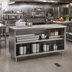 Thumbnail image #2 for Eagle Spec-Master Open Front Plate Cabinet with 14/304 Stainless Steel Top, 144W x 15D