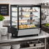 Thumbnail image #2 for Omcan 28-Inch Countertop Square Glass Refrigerated Display Case, 5.12 Cu. Ft., Bottom-Mounted Self-Contained