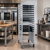 Thumbnail image #2 for New Age Full-Height Open-Sided Aluminum Bun Pan Rack for 18 x 26 Inch Sheet Pans, End Loading, 20-Pan Capacity