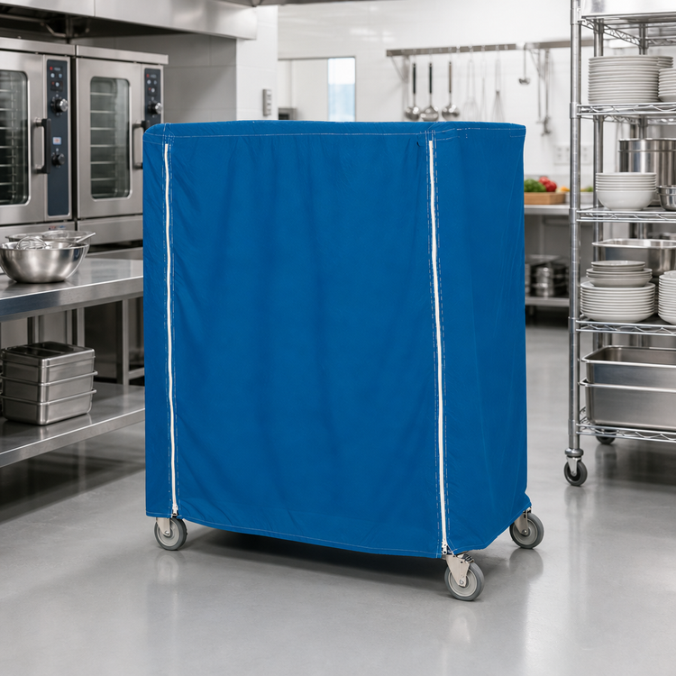 Product image #2 for Metro Waterproof Vinyl-Nylon Cart Cover for 48 x 21 x 62 Inch Queen Mary & Banquet Carts