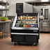 Thumbnail image #2 for Horizontal Open Display Merchandiser, 37-1/4W x 34-1/4D x 41H, 5.6 Cu. Ft., Self-Contained Bottom Mount, Black Exterior