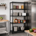 Thumbnail image #2 for Quantum Black Epoxy Antimicrobial Wire Shelving Starter Kit, 30 x 21 x 63 Inches