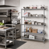 Thumbnail image #2 for Eagle Valu-Master 5-Tier Add-On Wire Shelving Unit, 60 x 18 x 74 Inches, Pewter Gray Epoxy Finish