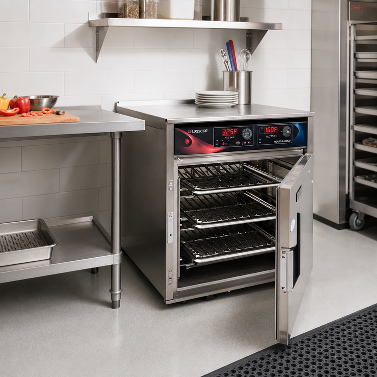 Product image #2 for Cres Cor Roast-N-Hold Undercounter Convection Cook and Hold Oven with Top-Mounted Power Unit, 1-Compartment, 120V