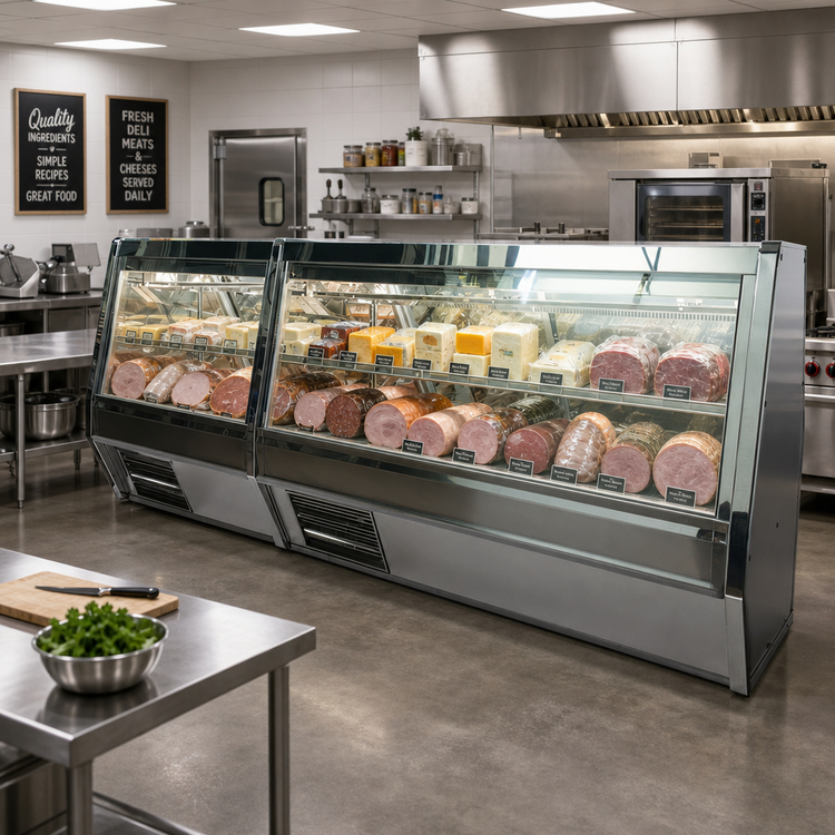 Product image #2 for Howard-McCray 40E Series 75-Inch Self-Contained Straight Glass Deli Meat & Cheese Service Case
