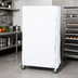 Thumbnail image #2 for Wire Cart Cover for 18 x 36 x 74 Inch Carts, 400 Denier White Nylon with Zipper Flap