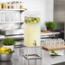 Thumbnail image #2 for Milo Square 3-Gallon Ice Beverage Dispenser with Clear Polycarbonate Chamber and Chrome Plate Finish