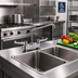 Thumbnail image #2 for Low-Lead ADA-Compliant 4-Inch Center Deck-Mount Workboard Faucet with Swivel Outlet