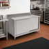 Thumbnail image #2 for John Boos Cabinet Base Stainless Steel Work Table with Sliding Doors, 60
