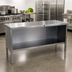 Thumbnail image #2 for John Boos 14-Gauge Stainless Steel Open-Front Enclosed Base Work Table, Flat Top, 120