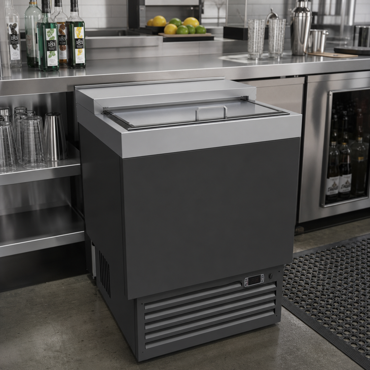 Product image #2 for 24-Inch Underbar Glass Froster with Top Sliding Door
