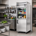Thumbnail image #2 for Everest ES Series One-Section Dual Temperature Reach-In Refrigerator/Freezer Combo with Glass and Solid Half Doors