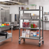 Thumbnail image #2 for Cambro Camshelving Elements XTRA High Density Mobile Starter Unit, 4-Shelf Solid, 24 x 54 x 78-1/4 Inches, Speckled Gray
