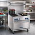 Thumbnail image #2 for Comstock-Castle 30-Inch Commercial Gas Range with 2 Open Burners, 18-Inch Char-Broiler, and 26.5-Inch Standard Oven