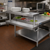Thumbnail image #2 for BK Resources EQ-PS24 Adjustable Stainless Steel Plate Shelf for EQ-WS24 Work Shelf
