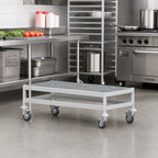 Thumbnail image #2 for Fermod Fermostock 1R38C12M Mobile Louvered Aluminum Dunnage Rack, 38"W x 22"D x 17"H, 800 lb Capacity, 5" Casters
