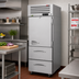 Thumbnail image #2 for Turbo Air PRO Series One-Section Half Solid Door Reach-In Refrigerator with 2 Drawers, 24.76 Cu. Ft.
