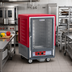 Thumbnail image #2 for Metro C5 3 Series Half-Height Mobile Heated Holding Cabinet with Clear Polycarbonate Door and Fixed Wire Slides