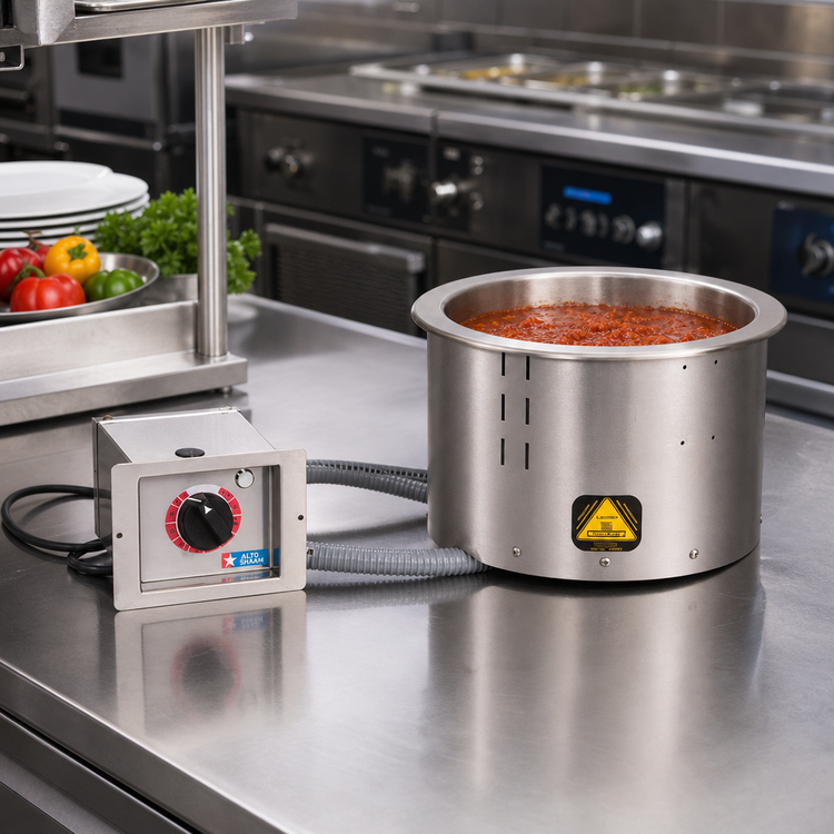 Product image #2 for Alto-Shaam Halo Heat Insulated Drop-In Round Hot Food Well, 11-Quart, Electric