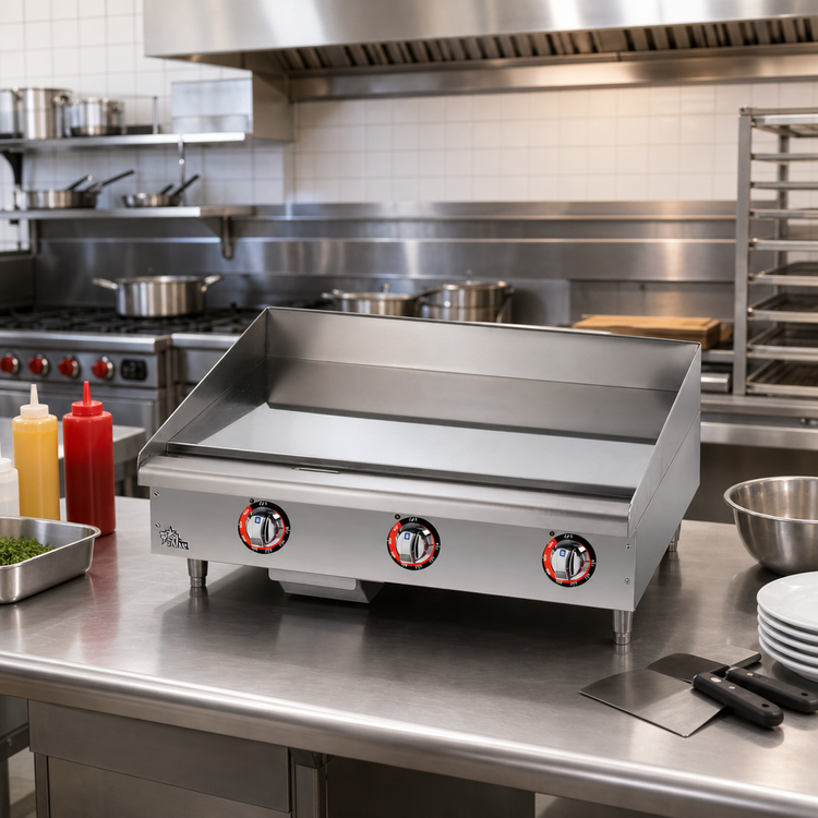Product image #2 for Star-Max 36-Inch Electric Countertop Chrome Griddle