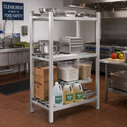 Thumbnail image #2 for Channel Manufacturing Lifetime Tough DR2060-3 All-Welded 3-Shelf Aluminum Dunnage Shelving, Channel Style, 60W x 20D x 64H