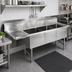 Thumbnail image #2 for John Boos B-Series 3-Compartment Freestanding Sink with Left Drainboard, 70-3/16 Inch Wide, Stainless Steel