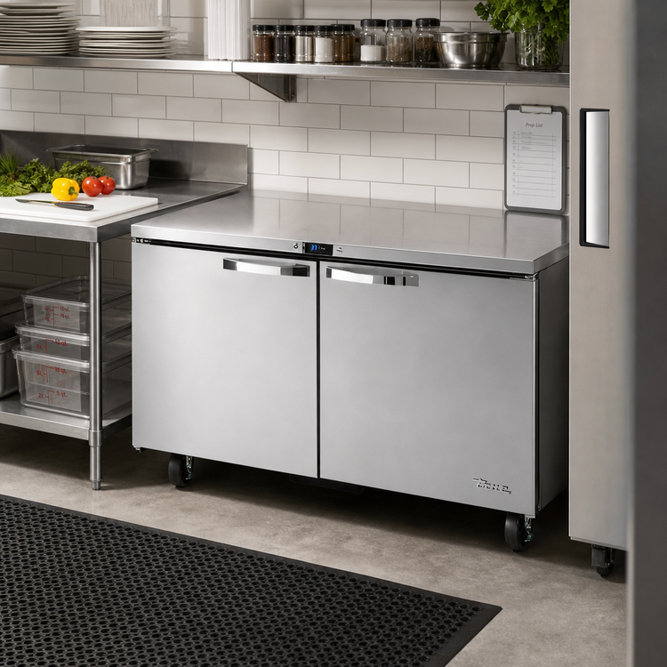 Product image #2 for True Spec Series 60-Inch 2-Section Undercounter Solid Door Refrigerator