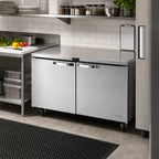 Thumbnail image #2 for True Mfg. - General Foodservice SPEC SERIES TUC-60-HC~SPEC3 60-Inch 2-Section Undercounter Solid Door Refrigerator, Stainless Steel, Self-Contained