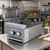 Thumbnail image #2 for Turbo Air Radiance TAHP-12-2 High Output 12-Inch 2-Burner Countertop Gas Hot Plate
