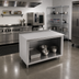 Thumbnail image #2 for John Boos Open Front Cabinet Base Work Table, 60 x 30 Inches, Stainless Steel Top, 1-1/2 Inch Rear Riser