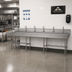 Thumbnail image #2 for Advance Tabco 120-Inch Multiwash Freestanding Hand Sink with 6 Electronic Faucets