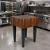 Thumbnail image #3 for John Boos Pro Chef 30-Inch Square End Grain American Black Walnut Butcher Block Work Table