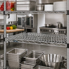 Thumbnail image #2 for Metro Super Erecta A2460NS Adjustable Stainless Steel Wire Shelf, 60W x 24D Inches, NSF