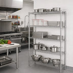 Thumbnail image #2 for Eagle Group A5-74-2136S 5-Tier Add-On Wire Shelving Unit, 36"W x 21"D x 74"H, Stainless Steel Finish