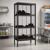 Thumbnail image #2 for Eagle Group 48 Inch Black 3-Tier Bulk Wine Storage Unit, 240-Bottle Capacity