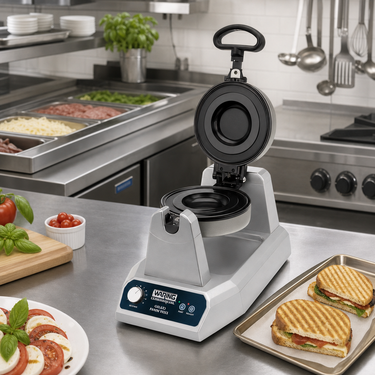 Product image #3 for Waring Gelato Countertop Electric Panini Press with Triple-Coated Non-Stick Cooking Surface