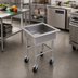 Thumbnail image #2 for Eagle Group Mobile Stainless Steel Soak Sink with 20-Inch x 20-Inch x 8-Inch Compartment
