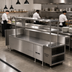 Thumbnail image #2 for Randell Modular Chef Service Counter Right End Section with Breaker Panel, 64.5-Inch Stainless Steel