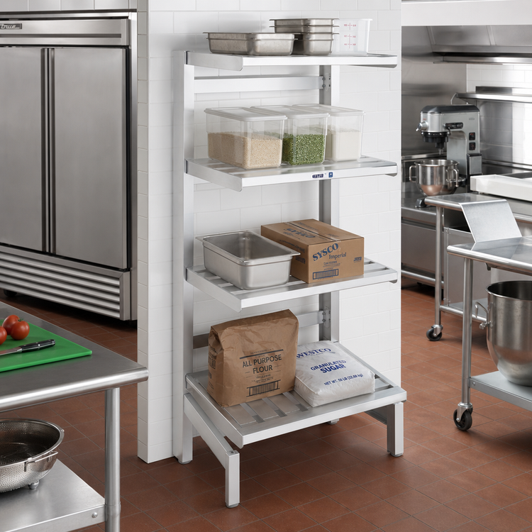 Product image #2 for Channel Manufacturing TT2436 Tubular Cantilever Shelf, Nominal 36W x 24D x 72H, Aluminum