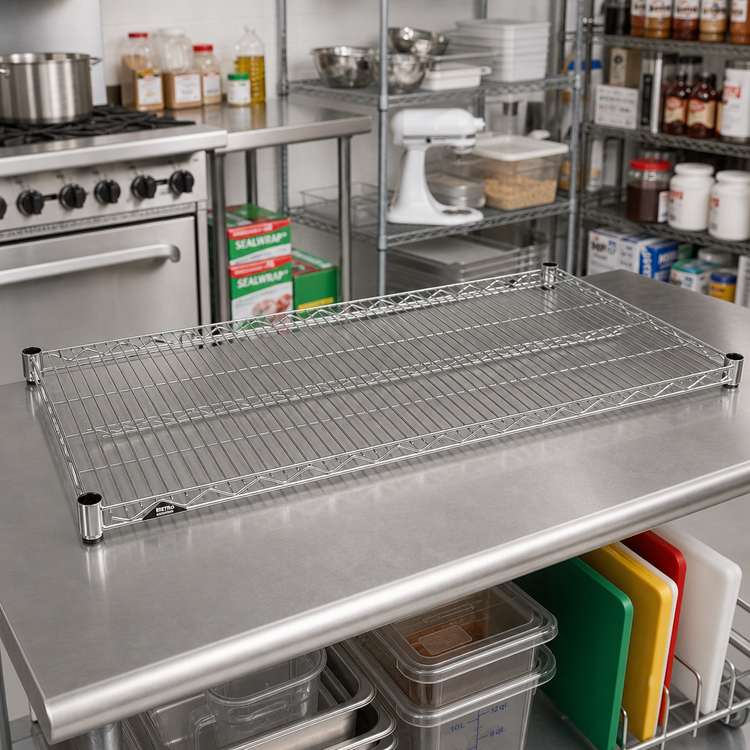 Product image #2 for Metro Super Erecta 42-Inch x 21-Inch Stainless Steel Wire Shelf
