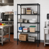 Thumbnail image #2 for Quantum 4-Shelf Black Epoxy Stationary Wire Shelving Starter Kit, 24