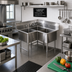 Thumbnail image #2 for 3-Compartment Corner Sink, 18-Gauge 304 Stainless Steel, 41-1/2-Inch Corner-to-Edge