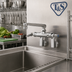 Thumbnail image #2 for T&S Brass Wall Mount Double Pantry Faucet with 6-Inch Swivel Cast Spout and Eterna Cartridges