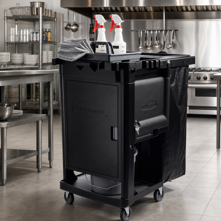 Product image #2 for Standard Locking Cabinet Door Kit for Executive Janitorial Cleaning Cart