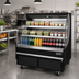 Thumbnail image #2 for Everest Refrigeration EOMH-72-B-35-T 73-1/4-Inch Horizontal Open Display Merchandiser with Bottom-Mount Refrigeration, Black