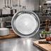 Thumbnail image #2 for Esquire 14-Inch Round Fluted Mirror Finish Stainless Steel Serving Tray