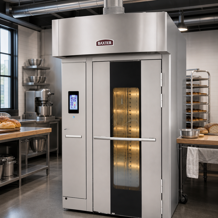 Product image #2 for Baxter OV520G1 Gas Rotating Rack Oven, Curved Front, 1-Rack Capacity, Smart Touch Programmable Controls